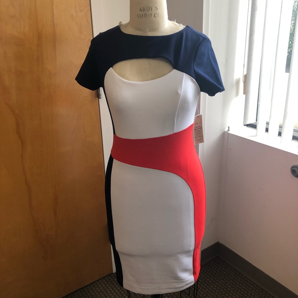 Tri-color midi Dress!